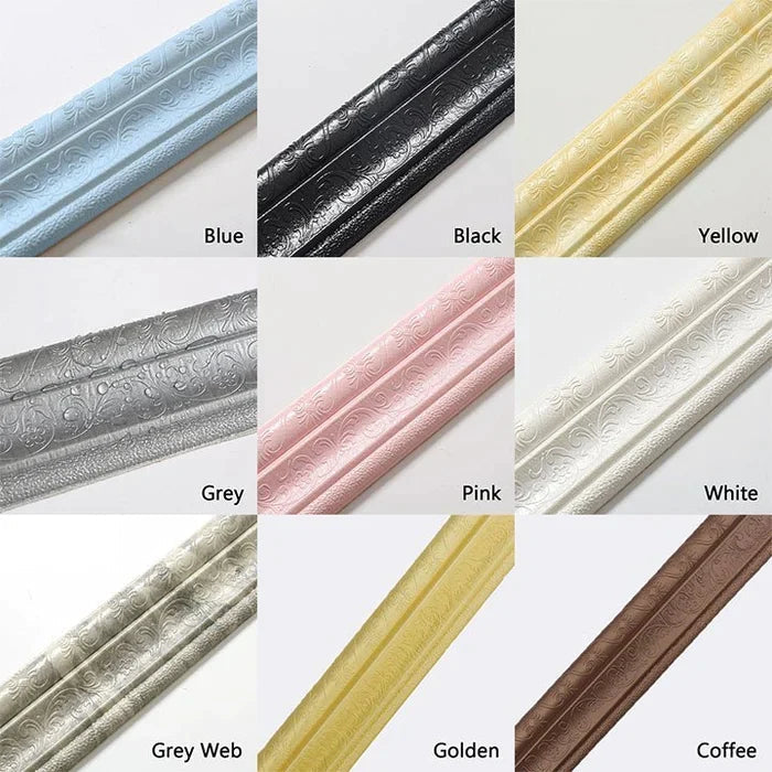 🔥Hot Sale Offers-3D Wall Edging-Self-Adhesive Environmental Protection 3D Wall Edging Strip