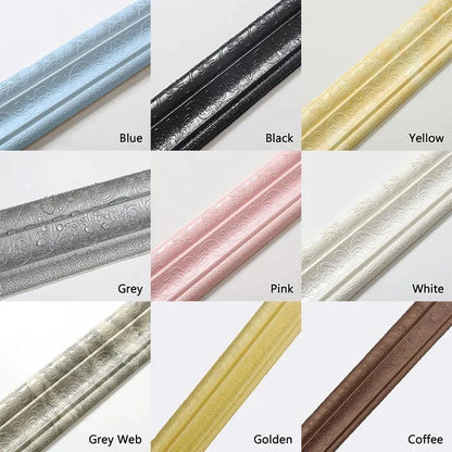 🔥Hot Sale Offers-3D Wall Edging-Self-Adhesive Environmental Protection 3D Wall Edging Strip