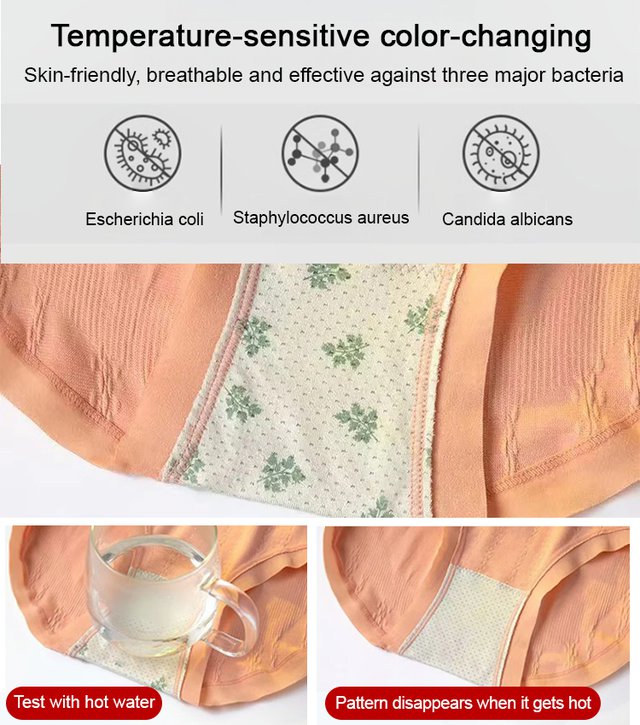 High Waisted Tummy Control & Hip Lifting Seamless Mugwort Antibacterial Panties