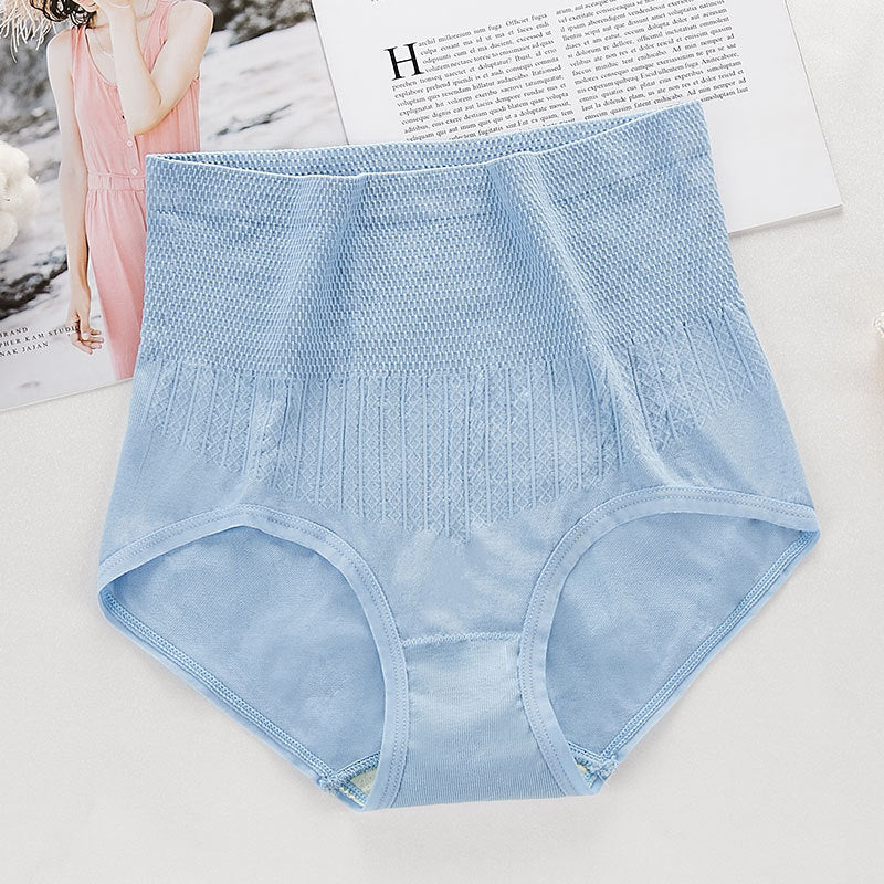 High Waisted Tummy Control & Hip Lifting Seamless Mugwort Antibacterial Panties