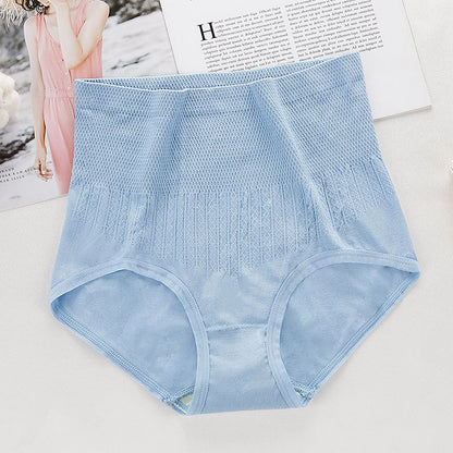 High Waisted Tummy Control & Hip Lifting Seamless Mugwort Antibacterial Panties