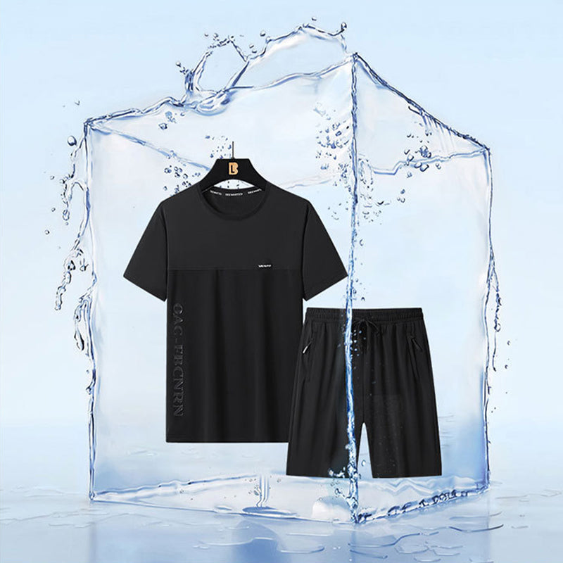 🎁Hot Sale 50% OFF👕Men's Fashion Quick-Dry Breathable Two Piece Set🩳