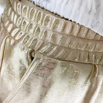💝Devil's Eye Gold Foil Top and Sequin Pants Set
