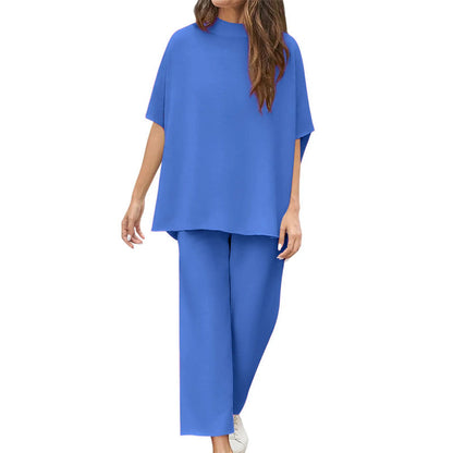 Set wijde broek met 3/4 mouwen voor vrouwen