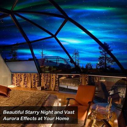 📢📢50 % OFF !!🎅 Northern Lights Aurora Projector – Enjoy the starry sky at home ✨