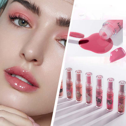 Cute Cat Jelly Lip Glaze for Women Girls