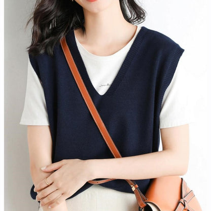 🍁Hot Sale 49% off🍁Women's Ultra-Soft V-Neck Knit Vest