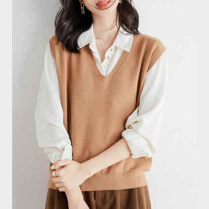 🍁Hot Sale 49% off🍁Women's Ultra-Soft V-Neck Knit Vest