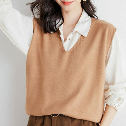 🍁Hot Sale 49% off🍁Women's Ultra-Soft V-Neck Knit Vest