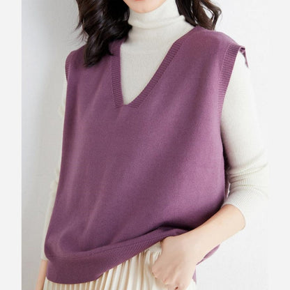 🍁Hot Sale 49% off🍁Women's Ultra-Soft V-Neck Knit Vest