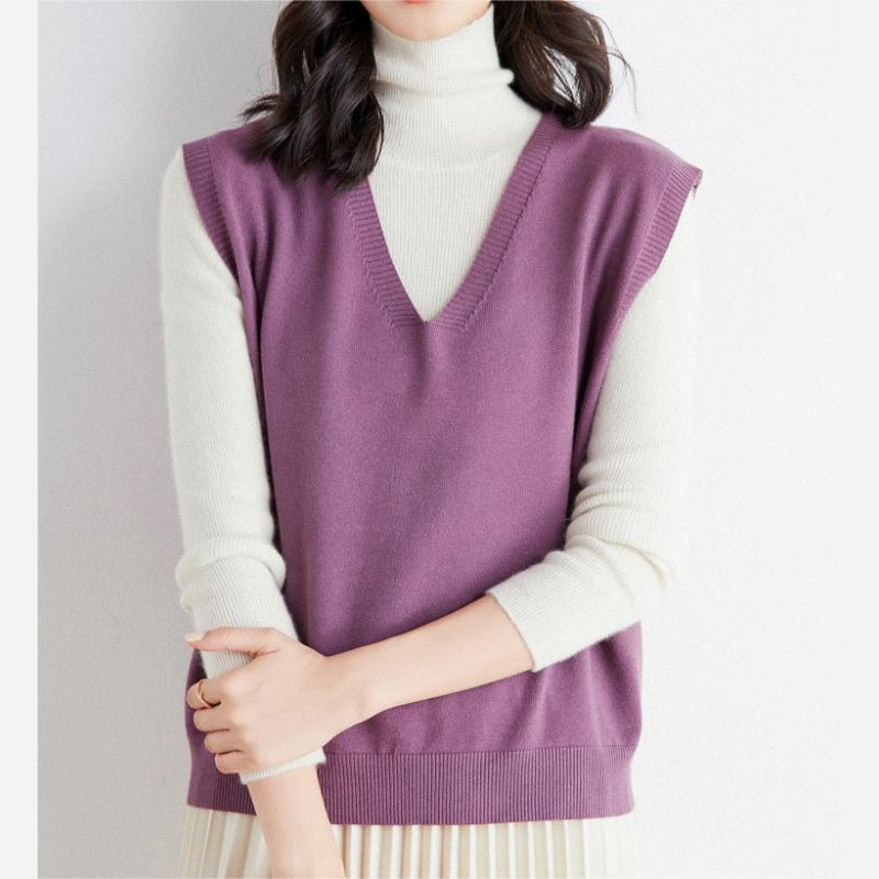 🍁Hot Sale 49% off🍁Women's Ultra-Soft V-Neck Knit Vest