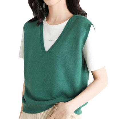 🍁Hot Sale 49% off🍁Women's Ultra-Soft V-Neck Knit Vest