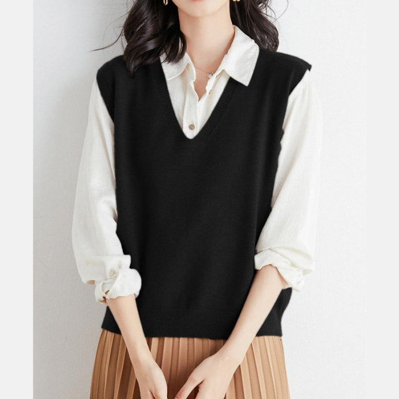 🍁Hot Sale 49% off🍁Women's Ultra-Soft V-Neck Knit Vest