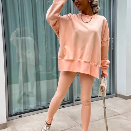 💕Women's Long Sleeve Printed Sweatshirt and Leggings 2-piece Set😎