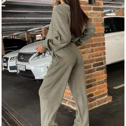 🌷Hot SALE 50% OFF🔥Women's Knitted Buttoned Jacket and Pants Two-piece Set