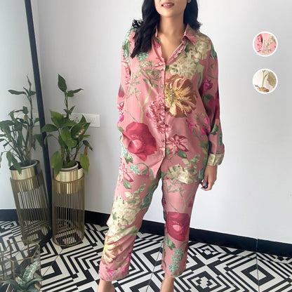 🌹2025 New Year Sales - 58% OFF🌸Casual Floral Print Two-Piece Set 💕