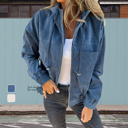 🔥Free Delivery⌛Women's Casual Lapel Hooded Jacket