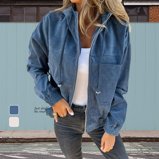 🔥Free Delivery⌛Women's Casual Lapel Hooded Jacket