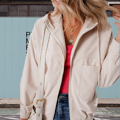 🔥Free Delivery⌛Women's Casual Lapel Hooded Jacket