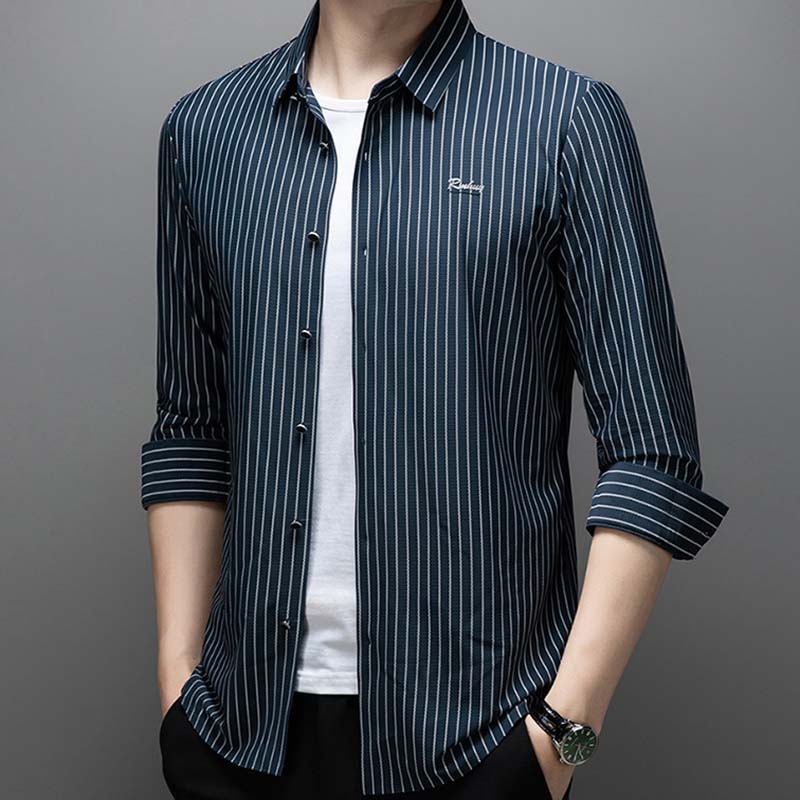 💥Limited-time offer-Men's Classic Wrinkle-Free Striped Shirt