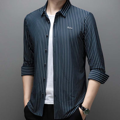 💥Limited-time offer-Men's Classic Wrinkle-Free Striped Shirt