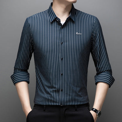 💥Limited-time offer-Men's Classic Wrinkle-Free Striped Shirt