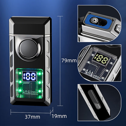 🔥HOT Sale🔥Multi-Functional Dual Flame Lighter with Colored Lights