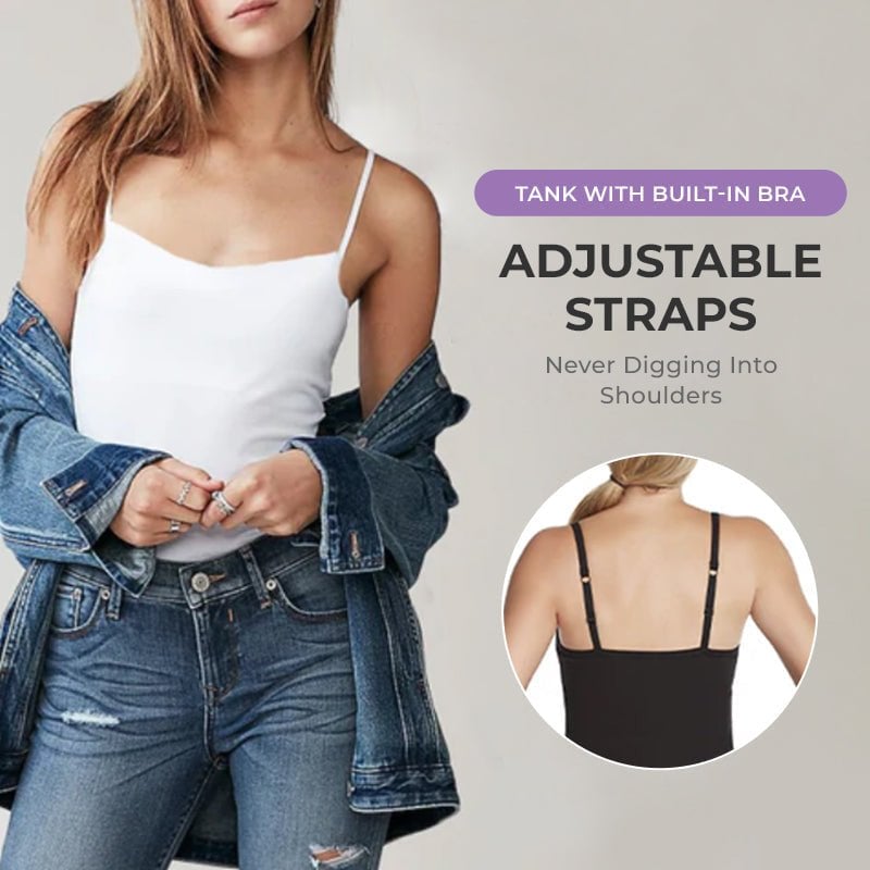 🔥Summer Sale - Tank With Built-In Bra