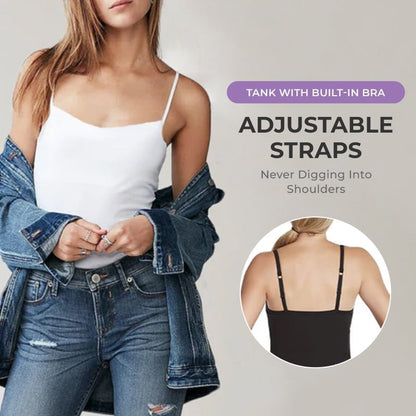 🔥Summer Sale - Tank With Built-In Bra