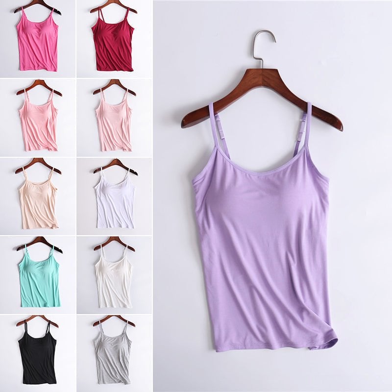 🔥Summer Sale - Tank With Built-In Bra