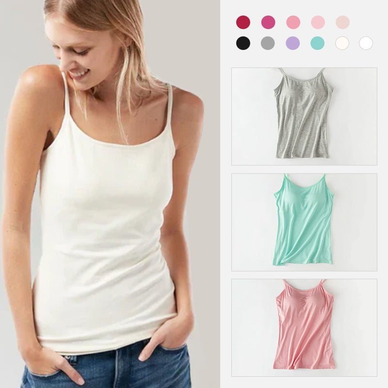 🔥Summer Sale - Tank With Built-In Bra