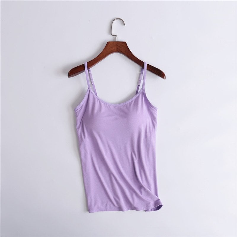 🔥Summer Sale - Tank With Built-In Bra