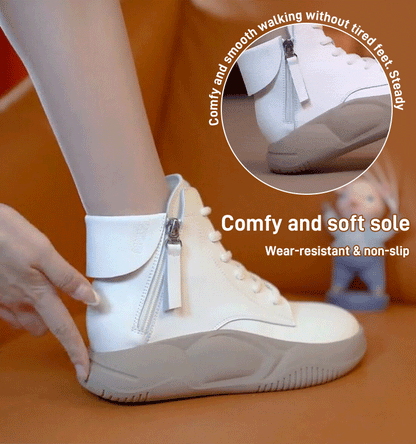 Thick-Soled High-Top Soft-Soled Chunky Shoes