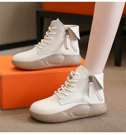 Thick-Soled High-Top Soft-Soled Chunky Shoes
