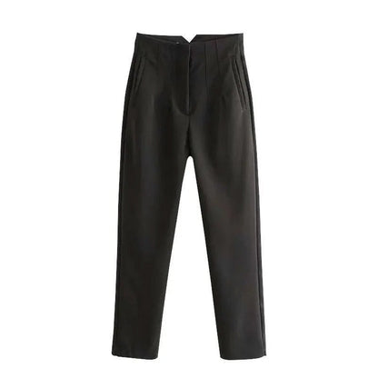 Women's Casual High-Waisted Suit Pants