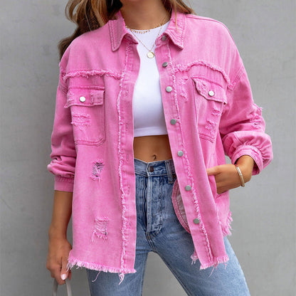 🎁Hot Sale 42% OFF⏳Relaxed Fit Denim Style Jacket