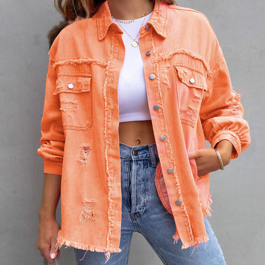 🎁Hot Sale 42% OFF⏳Relaxed Fit Denim Style Jacket