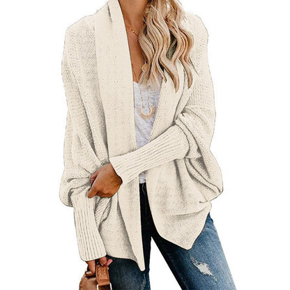 WOMEN'S BATWING CABLE KNITTED SLOUCHY OVERSIZED CARDIGAN SWEATER