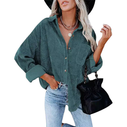 Women's Autumn Casual Long Sleeve Button Down Shirt