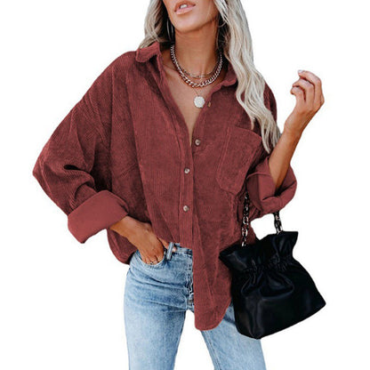 Women's Autumn Casual Long Sleeve Button Down Shirt