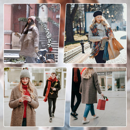 Women's Striped Fluffy Jacket