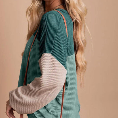 Women's Comfy Color-blocking Top