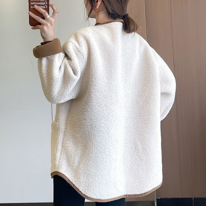 Solid Button Down Coats with Pockets（50% OFF）