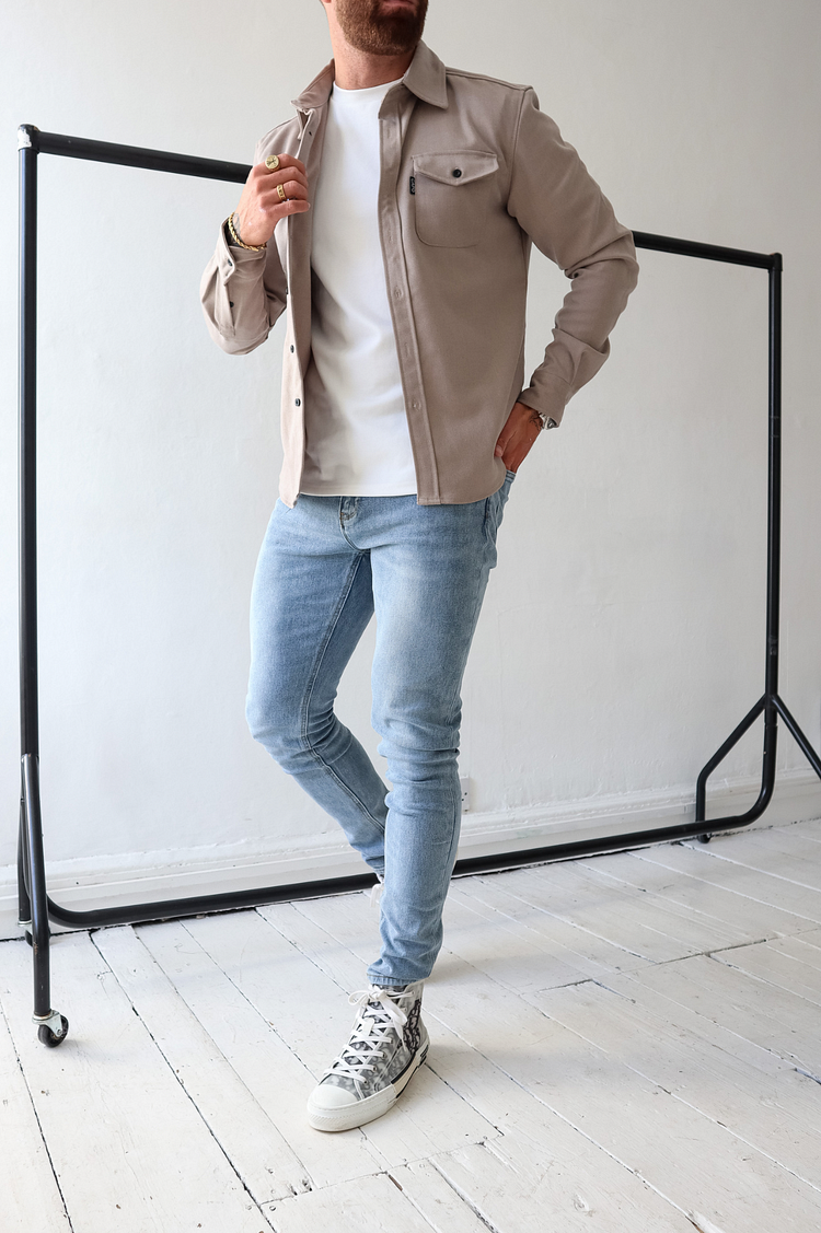 Button Down Shirt Jacket