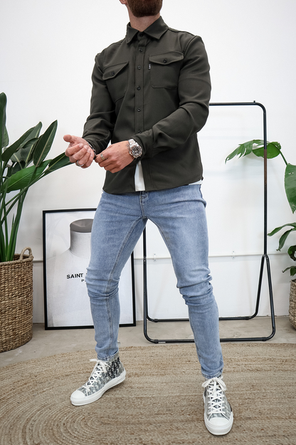 Button Down Shirt Jacket