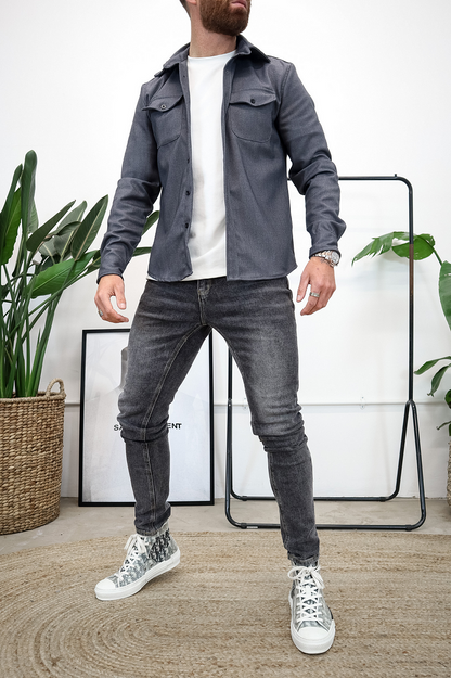 Button Down Shirt Jacket