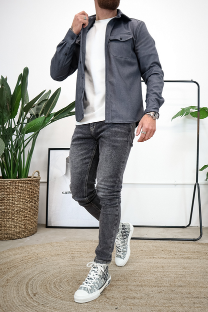 Button Down Shirt Jacket