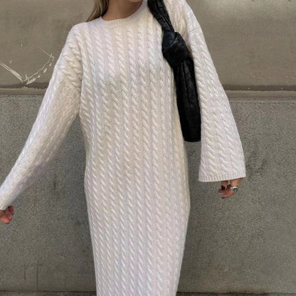 🍁Autumn New Releases 49% off🍁Oversized Sweater Dress with Cable Knit