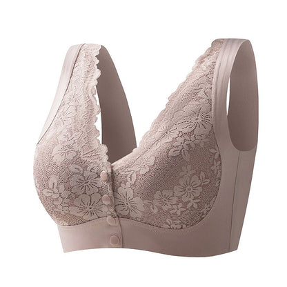 💕Buy 2 get 1 free-3PCS🥰Women's Wide-Strap Wire-Free Front Closure Bra