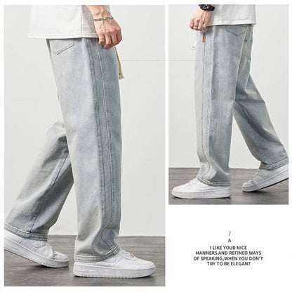 ⏳Time-Limited Special⏰Men's Loose Fit Straight Jeans – Lightweight, Breathable & Versatile – Cool Summer Comfort 🏃‍♂️